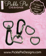1/2in Clasp Hardware Set Silver