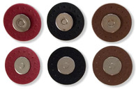 Silver Magnetic Snaps 9/16in with Leather Like Trim 1-3/16in Black