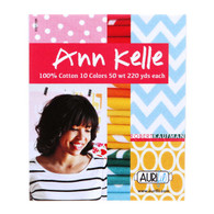 Aurifil Cotton 50 wt 10 Small Spools Thread Collection by Ann Kelle