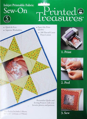Printed Treasures Printer Fabric Sheets White