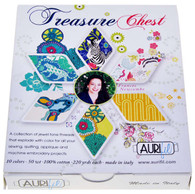 Aurifil Cotton 50 wt 10 Small Spools Treasure Chest Thread Collection by Frances Newcombe