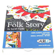Aurifil Cotton 50 wt 10 Small Spools Folk Story Thread Collection by Sarah Fielke