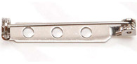 Steel Pin Back 1-1/4in Nickel With Safety Latch Nickel 44/pkg