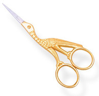 Stork Scissors Half Gold