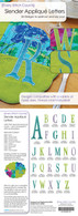 Slender Applique Letters Design CD
