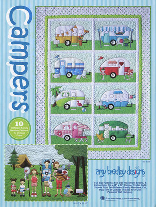 Amy Bradley Campers Applique Pattern Front