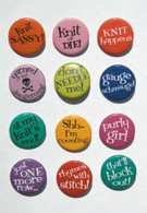 Knit Sassy Button Set 1 48/pkg