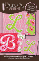 Monogrammed Mug Rugs with CD