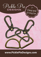 1in Clasp Hardware Set Brass