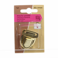 Turn Lock Gold 1/pkg