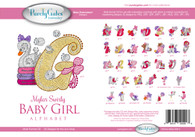 Mylar Swirly Baby Girl Alphabet with CD