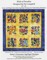 Birds of Paradise Machine Embroidery CD