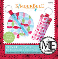 Key FOB-ulous: Lip Balm Holder & Circle Pouch Machine Embroidery CD