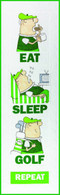 Eat, Sleep, Golf Wall Hanging Quilt Applique Pattern