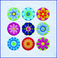 Radiant Blooms Quilt Applique Pattern