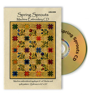 Spring Sprouts Machine Embroidery Design CD