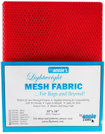 Lightweight Mesh Fabric Atomic Red 18in x 54in