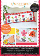 May Flowers Bench Pillow Machine Embroidery CD
