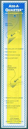 Add-A-Quarter Ruler 12 inch x 1-1/2 inch