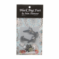 Bag Feet 1/2 Black 8/pkg