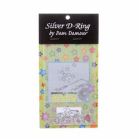 1/2in D-Rings Silver 8/pkg