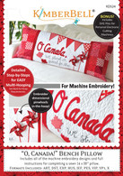 O Canada Bench Pillow Machine Embroidery CD