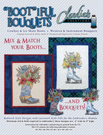 Bootiful Bouquets Cowboy Ice Skate Machine Embroidery CD