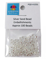Embellishment Kit Seed Beads Silver