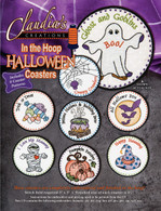 In the Hoop Halloween Coasters Machine Embroidery CD