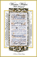Winter Wishes Wall Hanging Machine Embroidery Design CD