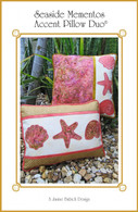 Seaside Mementos Accent Pillow Duo Machine Embroidery Design CD