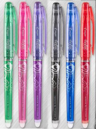 Frixion Point XF Point Erasable Gel 6 Pen Set - Assorted