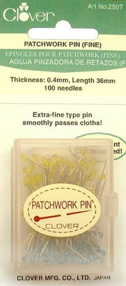 Patchwork Glasshead Pin Size 30 - 1 1/2in 100ct