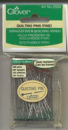 Quilting Fine Pins Size 30 - 1-7/8in 100ct