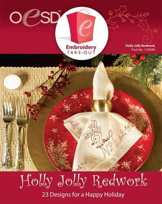 Holly Jolly Redwork CD