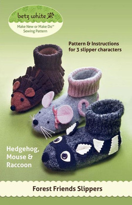 Forest Friends Slipper Pattern