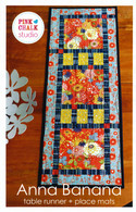 Anna Banana Table Runner + Place Mats Pattern