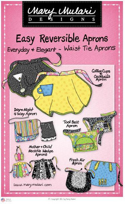 Easy Reversible Aprons - Waist Tie