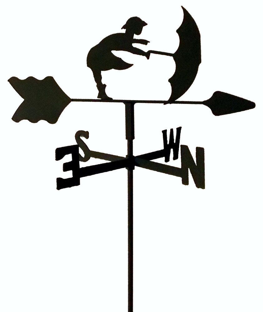 COCKER SPANIEL GARDEN STYLE WEATHERVANE BLACK WROUGHT IRON LOOK MADE IN USA