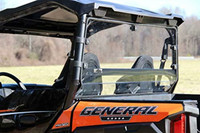 Seizmik Rear Windshield - Uncoated Poly - 2024-2026 Polaris General 1000 and General XP 1000