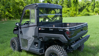Seizmik Rear Folding Windshield - UV Resistant Poly - 2013-26 Full-Size Polaris Ranger with Pro-Fit Cage