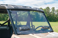 Seizmik Versa-Vent Toolless Front Windshield - UV Resistant Poly - 2015-25 Mid-Size Polaris Ranger 500, 570, ETX, EV
