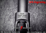 NFA Engraving Text SBS Short Barrel Shotgun Style Receiver Services