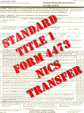 Standard Title 1 Form 4473 Over-The-Counter NICS Transfer