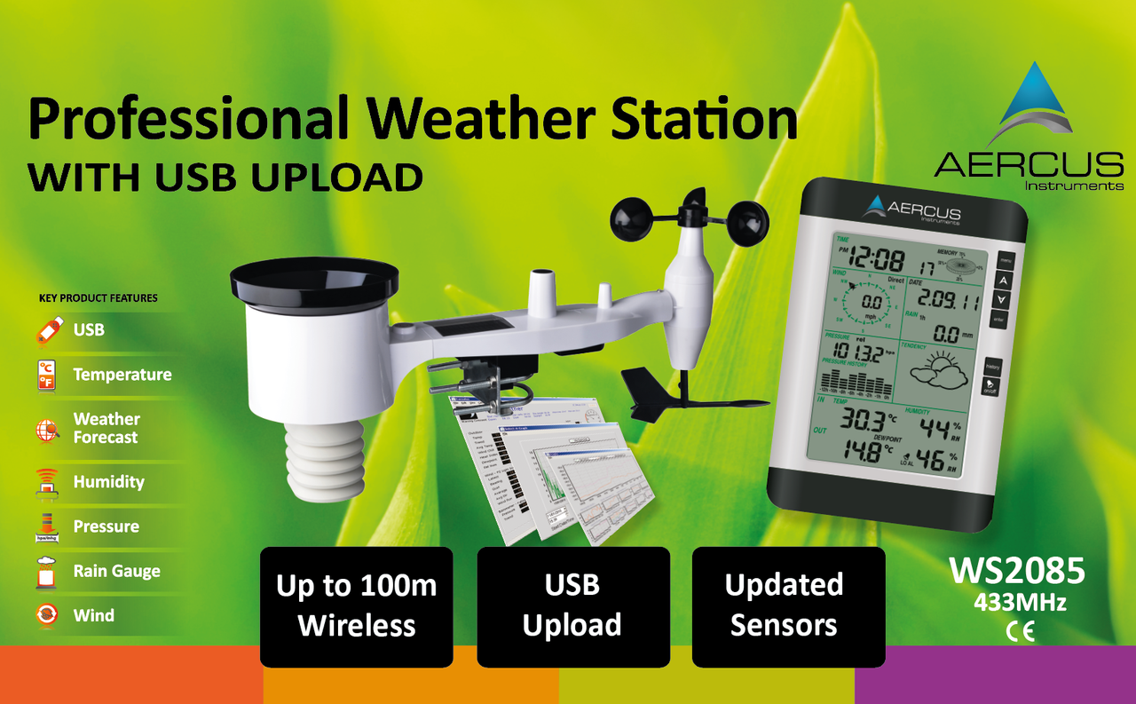 Aercus Instruments™ WS2085 Wireless Weather Station Greenfrog Scientific