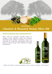 Cilantro and Onion Olive Oil Fusti Tag