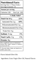 Cilantro and Onion Olive Oil Nutritional Info