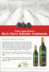 Black Cherry Balsamic Fusti Tag