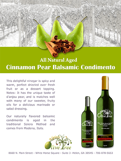Cinnamon Pear Balsamic Condimento Alpine Olive Tree Cinnamon Pear Balsamic Condimento Alpine Olive Tree