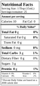 Cranberry/Pear Balsamic Nutritional Info